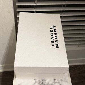 Isabel Marant Empty White Shoe Box with Original Tissue Paper